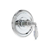 Classic 0.75" Thermostatic Mixing Faucet Shower Faucet Trim Only with Crystal Lever Handle