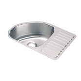 Lustertone Mystic Undermount Sink with Side Rack