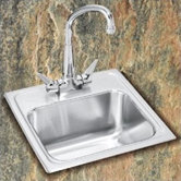 Lustertone 15" x 15" Stainless Steel Bar Sink