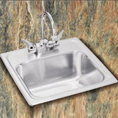 Pacemaker Self-Rimming Stainless Steel Bar Sink With One Hole Faucet