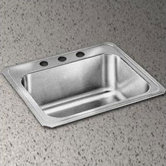 Celebrity 25" x 22" Self-Rimming Stainless Steel Sink
