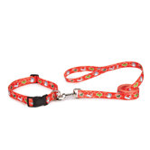 Holly Jolly Dog Collar and Lead Set