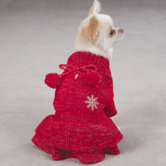 Christmas Pagent Dog Dress in Red