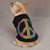 Electric Peace Dog Tank Apparel in Black