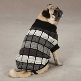 Chenille Block Pet Sweater