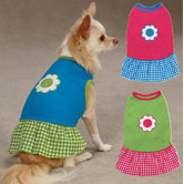 Gingham Sweeties Dog Dress