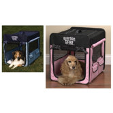 Polka Dot Collapsible Dog Crate