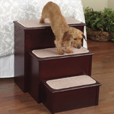 High Style Pet Step in Mahogany