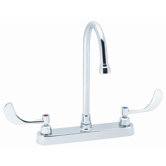 Commander Centerset Faucet with Double Wrist Blade Handles