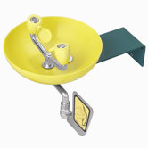 Eyesaver Wall Mounted Eyewash with Ada Accessibility, Abs Bowl, Stay Open Ball Valve and Paddle Handle