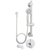 Neo ADA Hand-held Shower and Tub Combination with Grab Slide Bar
