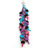 Tennis Tug Clip Strip Dog Toy (12 Pieces)