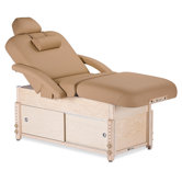 Sedona Stationary Salon Table with Cabinet