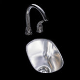 9.75" x 16" Stainless Steel Undermount Kitchen Sink