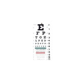 Grafco Snellen-Type Plastic Eye Chart
