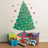 Christmas Tree Vinyl Holiday Mural Peel and Stick