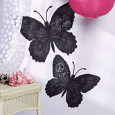 Butterfly Chalkboard Vinyl Peel and Stick Mural