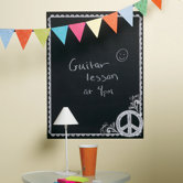 Peace Chalkboard Mural in Black