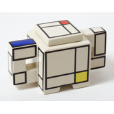 Mondriaan Sugar Bowl with Lid