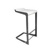 Laso Barstool with Leather Seat