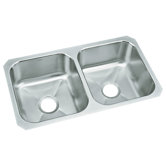 McAllister No Holes Undermount Double Bowl Kitchen Sink