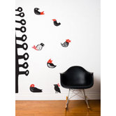 Spot Lil' Birds Wall Decal