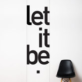 Unik Let it be Wall Decal