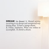 Blabla Dream (English) Wall Decal