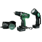 Driver Drill Kit with Flashlight