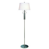 Facetnation Two Light Floor Lamp in Polished Chrome
