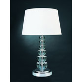 One Light Table Lamp in Polished Chrome