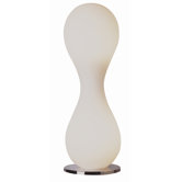Equinox Two Light Table Lamp in Brushed Nickel