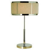 Butler Two Light Table Lamp in Polished Chrome