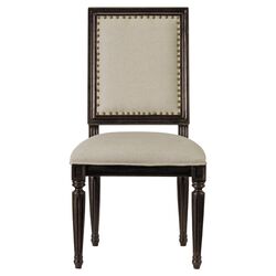 Bergere Side Chair in Charcoal (Set of 2)