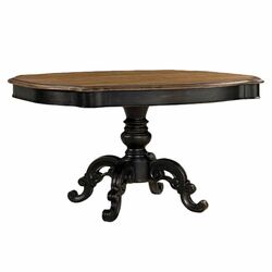 Brimfield Dining Table in Hickory Stick & Charcoal
