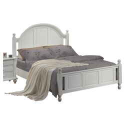 Briana Panel Bed in White