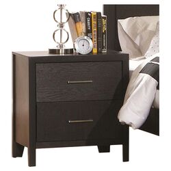 Lincolnville 2 Drawer Nightstand in Black