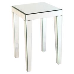 Mirrored End Table