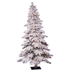 Vienna Twig 7' Green Artificial Christmas Tree with 300 Clear Mini Lights with Stand