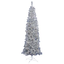 Upside Down 5.5' Green Artificial Christmas Tree with 250 Clear Lights