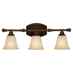 Belmont 3 Light Bath Vanity in Burnished Bronze