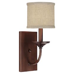 Loft 1 Light Wall Sconce in Burnished Bronze