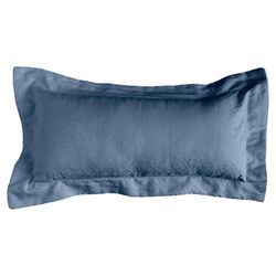 Jacquard Boudoir Pillow in Celestial Blue