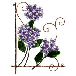 Hydrangea Wall Decor in Purple