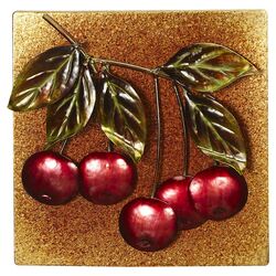 Cherries Wall Plaque in Red