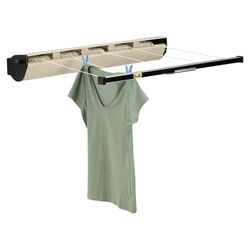 Retractable Clothes Dryer in White & Tan