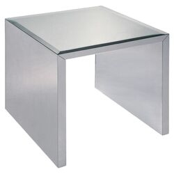 Square Mirrored End Table (Set of 2)