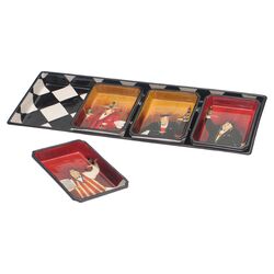 Bistro 5 Piece Sectional Serving Tray Set