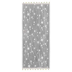 Windchill Snowflake Table Runner in White Windchill Snowflake Table Runner in White