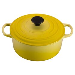Enameled Cast Iron Round Dutch Oven in Soleil